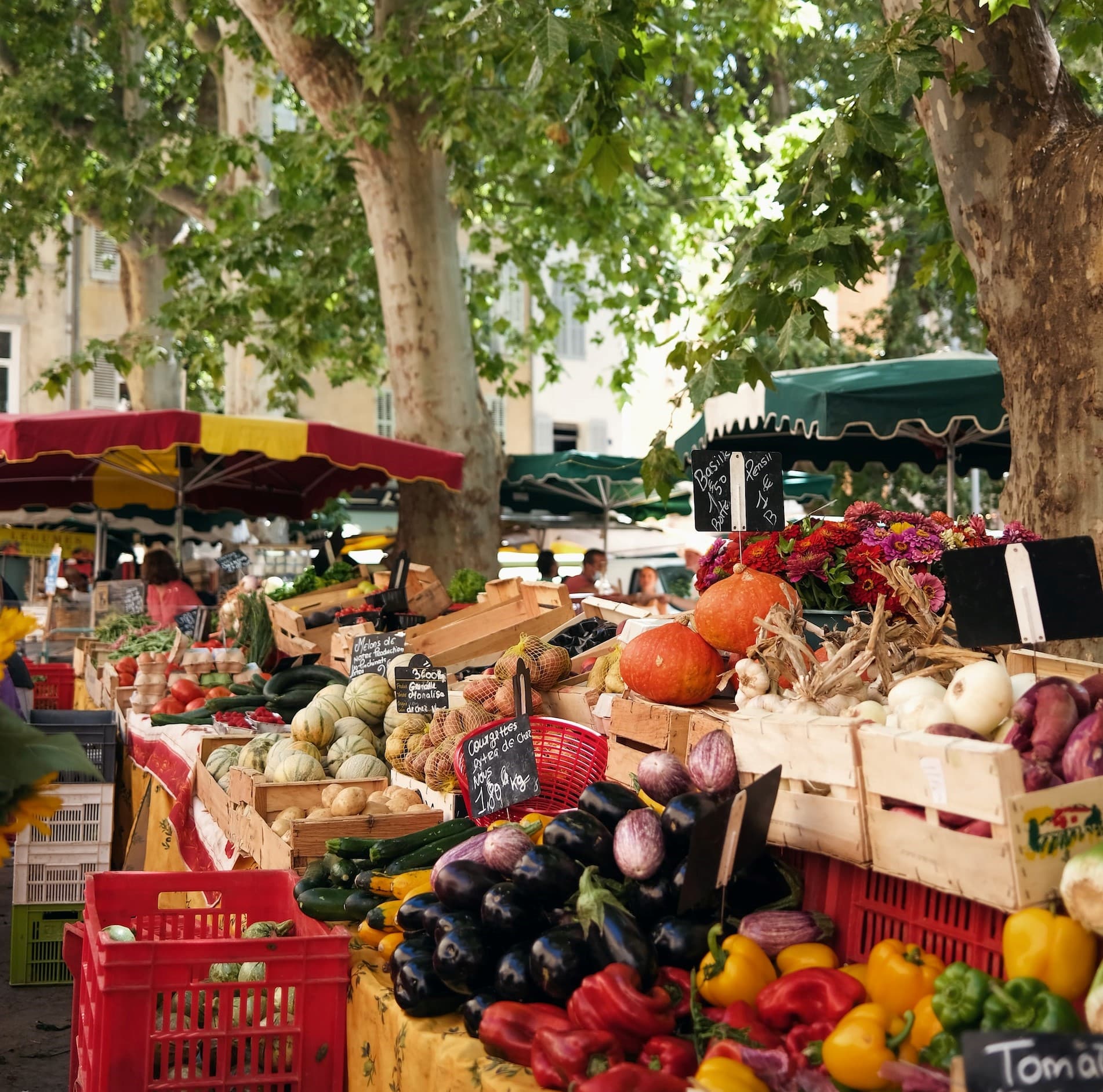 Farmers market in Provence