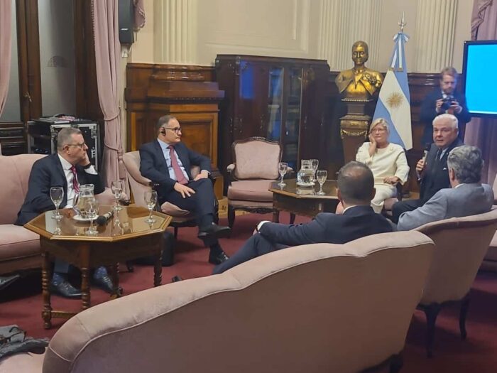 Delegation visit Buenos Aires June July 2026 photo 2 Meeting during the Patriots Bureau delegation visit to Buenos Aires